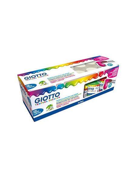 Guache Liquido Giotto Escolar 25ml Caixa 12un + Pincel