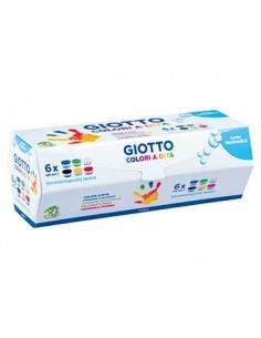 Guache Pintura Dedos Giotto Dita 100ml Pack 6 Cores