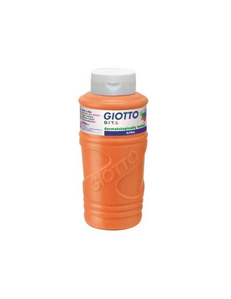 Guache Pintura Dedos Giotto Dita 750ml Laranja