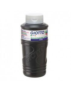 Guache Pintura Dedos Giotto Dita 750ml Preto
