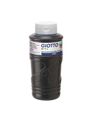 Guache Pintura Dedos Giotto Dita 750ml Preto