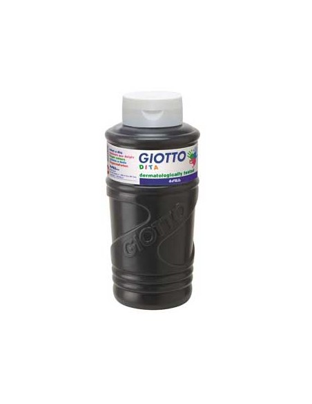 Guache Pintura Dedos Giotto Dita 750ml Preto