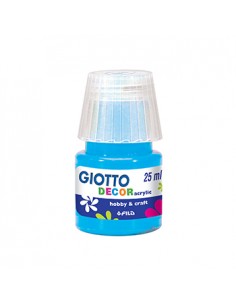 Guache Liquido Giotto Decor Acrilico 25ml Azul Cyan