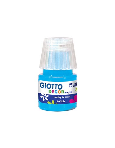 Guache Liquido Giotto Decor Acrilico 25ml Azul Cyan