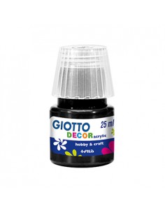 Guache Liquido Giotto Decor Acrilico 25ml Preto