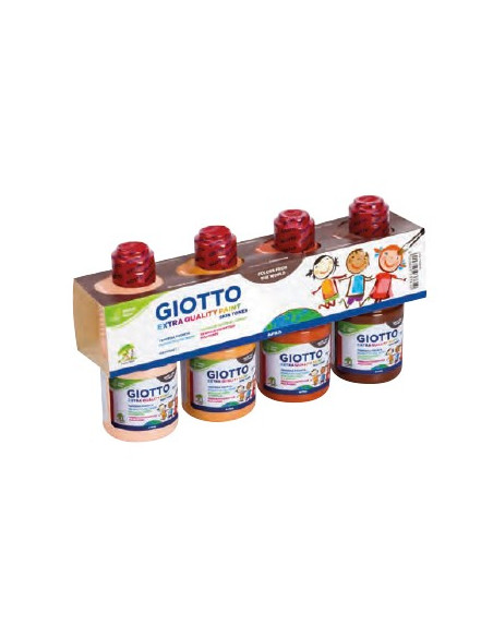 Guache Liquido Giotto Extra Qualidade Skin Tones 4x250ml