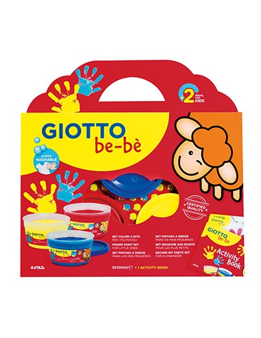 Guache Pintura Dedos Giotto Be-Be Set Pintura Dedos + Álbum
