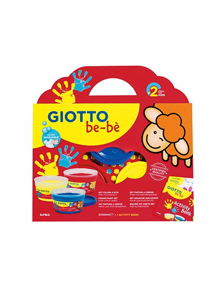 Guache Pintura Dedos Giotto Be-Be Set Pintura Dedos + Álbum