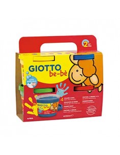 Guache Pintura Dedos Giotto Be-Be 4 cores