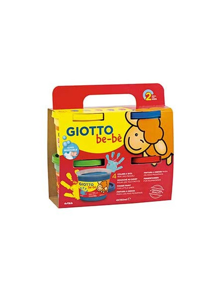 Guache Pintura Dedos Giotto Be-Be 4 cores
