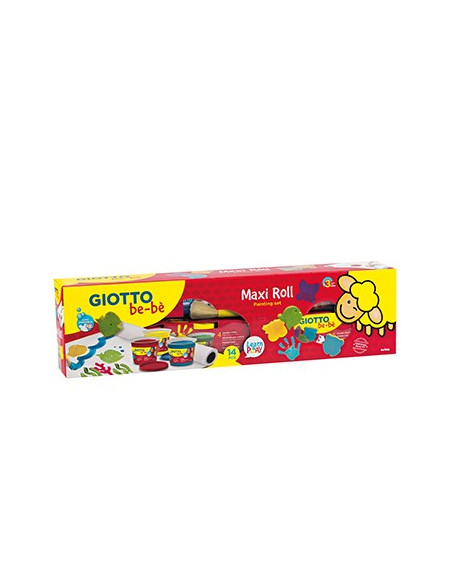 Guache Pintura Dedos Giotto Be-Be Set Pintura Dedos+Maxi Rol