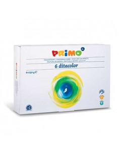 Guache Pintura Dedos Primo 250ml Pack 6 Cores