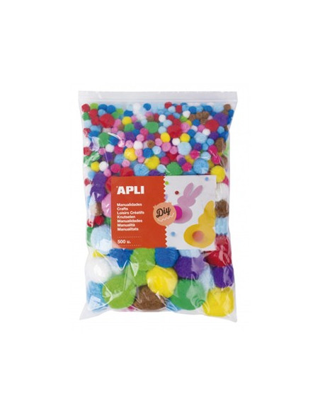 Pom Pom Apli Cores Sortidas 500un