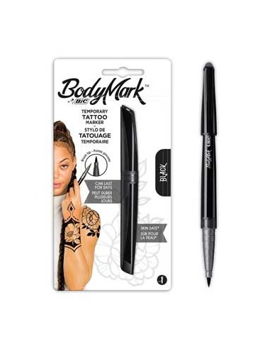 Marcador Tatuagens Temporárias BIC Preto 1un