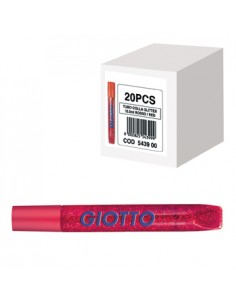 Marcadores Giotto Glitter Glue Vermelho 20x10,5ml