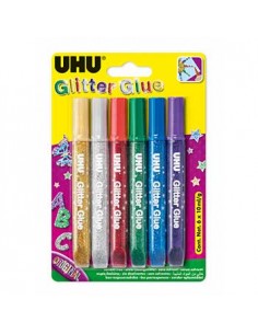 Marcadores Glitter Young Creativ Cores Escuras 6 x 10ml