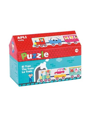 Jogo Puzzle Apli Tema Comboio 20 Peças