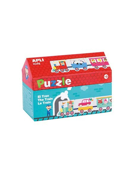 Jogo Puzzle Apli Tema Comboio 20 Peças
