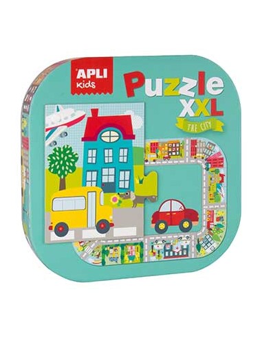 Jogo Puzzle Apli Tema Cidade XXL 20 Peças