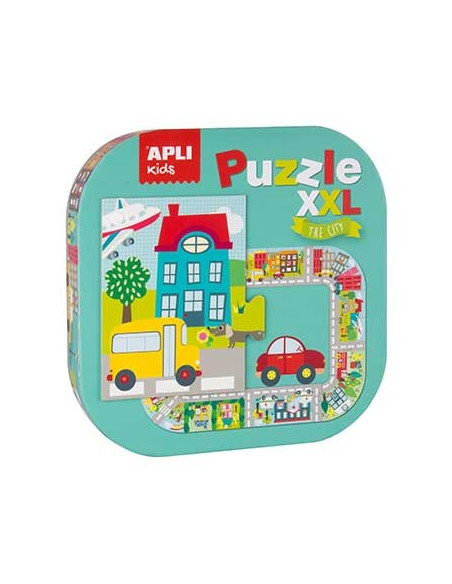 Jogo Puzzle Apli Tema Cidade XXL 20 Peças