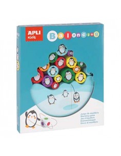 Jogo Puzzle Apli Madeira Tema Equilibrio 16 Peças