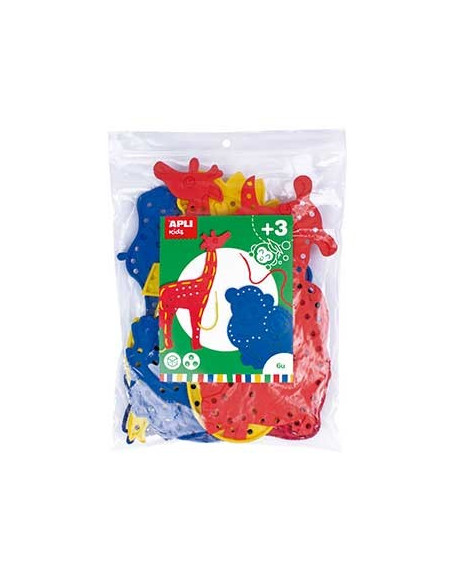 Jogo Sensorial Apli Formas Animais Costura Sortido 6un