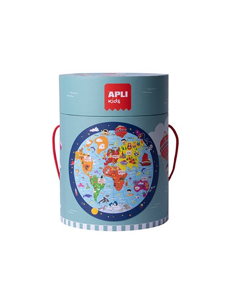 Jogo Educativo Puzzle Apli Mapa Mundo 48 Peças