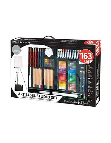 Kit Pinturas Complete Art Easel Studio Set 163un