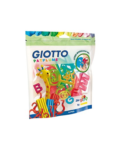 Acessorios Modelagem Giotto Patplume Letras Blister 26un