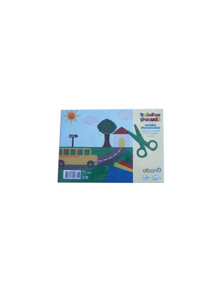 Bloco Papel Canelado 10 Folhas 210x297mm Cores Sortidas