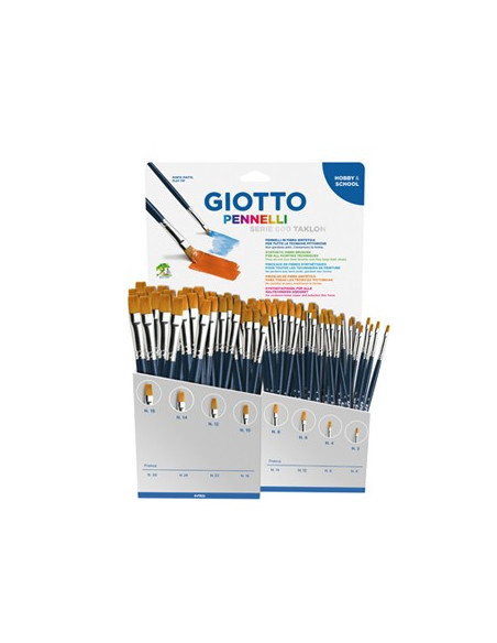 Pincel Guache e Aguarela Giotto Art 600 Taklon Sortido 96un