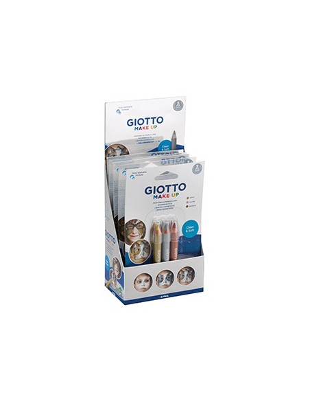Lápis Facial Giotto Make Up Ouro Prata Bronze 3un