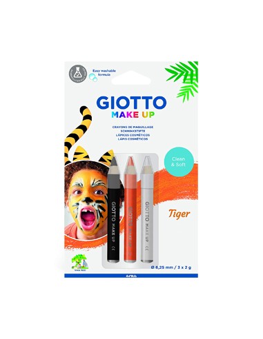 Lápis Facial Giotto Make Up Tigre 3un