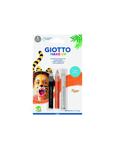 Lápis Facial Giotto Make Up Tigre 3un