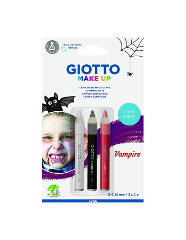 Lápis Facial Giotto Make Up Vampiro 3un