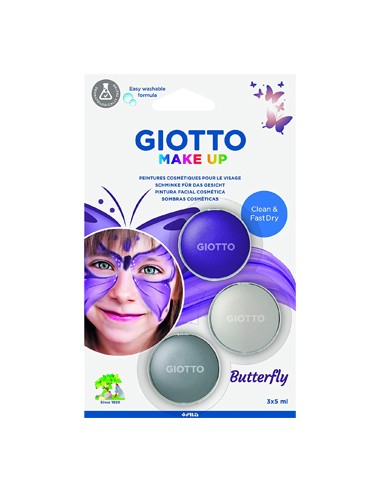 Pintura Facial Giotto Make Up 3x5ml Borboleta