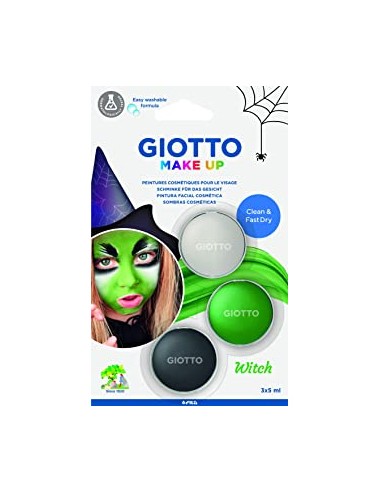 Pintura Facial Giotto Make Up 3x5ml Bruxa