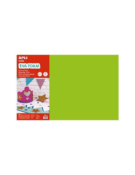 Placa de Cor Musgami 40x60cm 2mm Verde Claro 5Fls