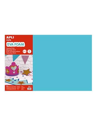 Placa de Cor Musgami 40x60cm 2mm Azul Claro 5Fls