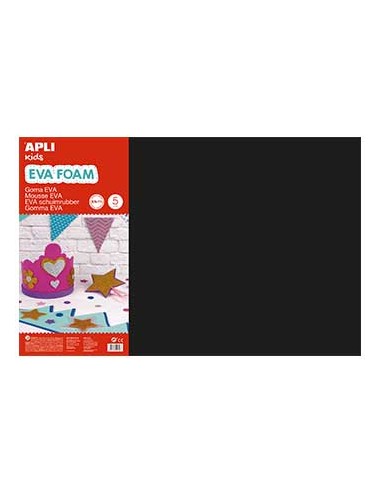 Placa de Cor Musgami 40x60cm 2mm Preto 5Fls