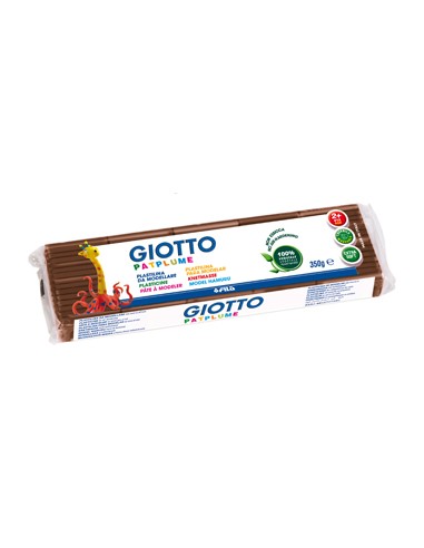 Plasticina Giotto Patplume 350gr Castanho