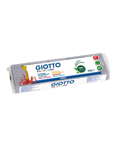 Plasticina Giotto Patplume 350gr Cinza