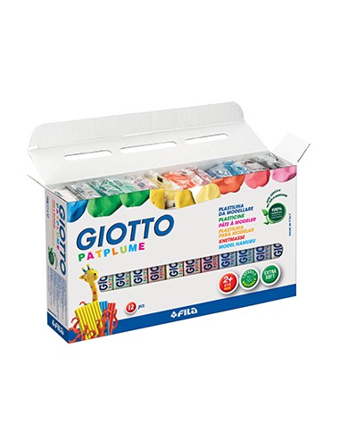 Plasticina Giotto Patplume Conjunto Sortido 12x150gr