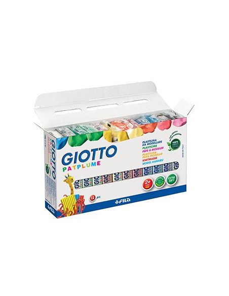 Plasticina Giotto Patplume Conjunto Sortido 12x150gr