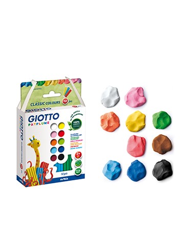 Plasticina Giotto Patplume Conjunto Sortido 10x20gr