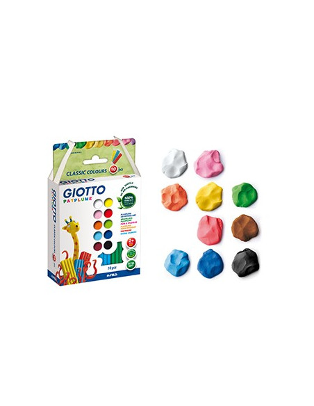 Plasticina Giotto Patplume Conjunto Sortido 10x20gr
