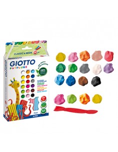 Plasticina Giotto Patplume Conjunto Sortido 18x20gr