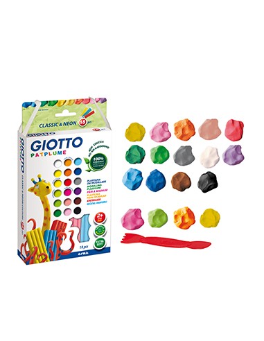 Plasticina Giotto Patplume Conjunto Sortido 18x20gr