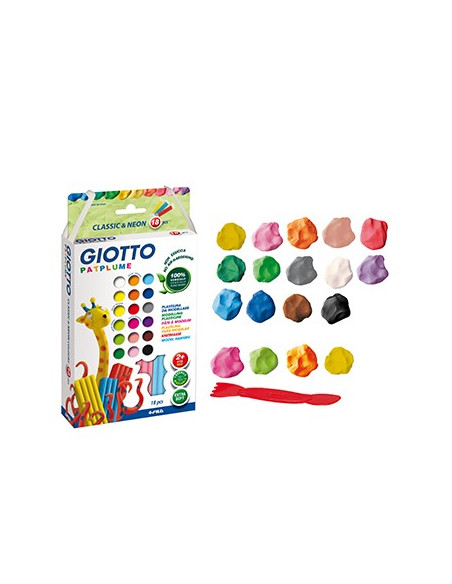 Plasticina Giotto Patplume Conjunto Sortido 18x20gr