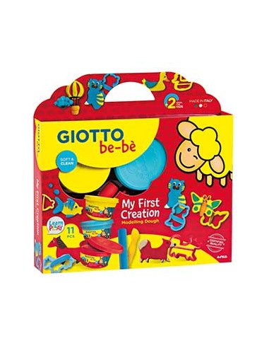 Pasta Modelar Giotto Be-Be 3x100gr + Moldes